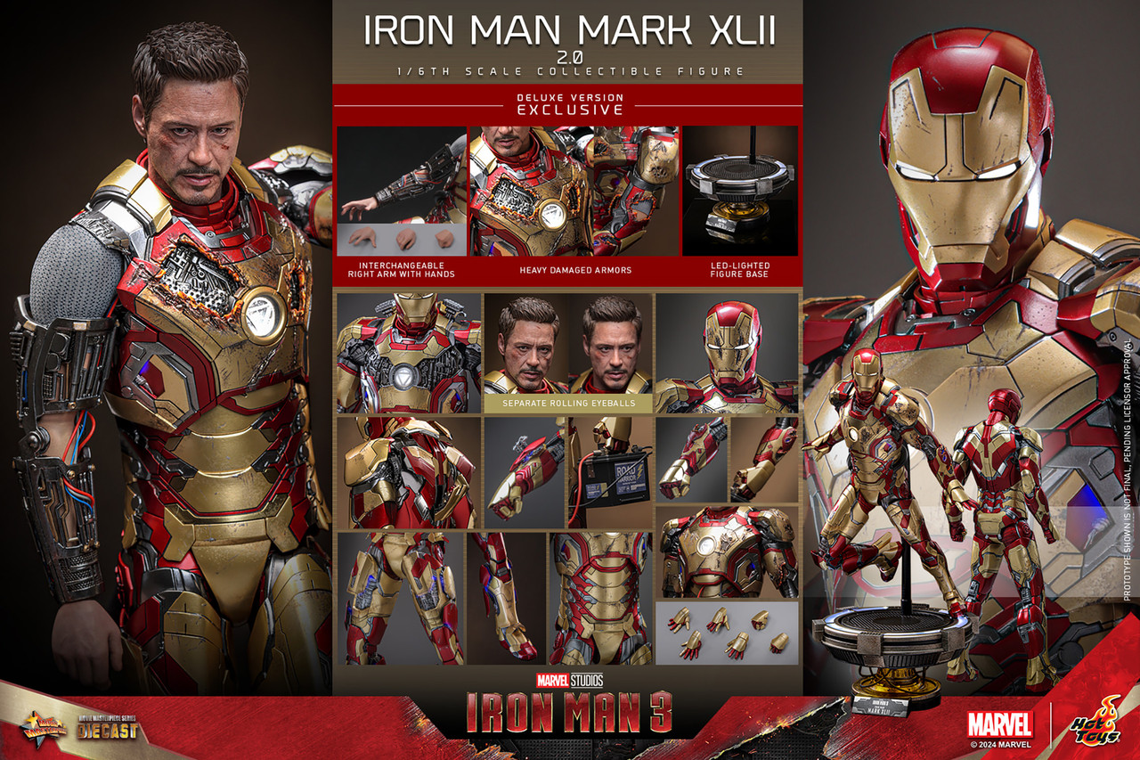 Iron Man Mark XLII Deluxe 1/6 Scale [Iron Man 3] (Hot