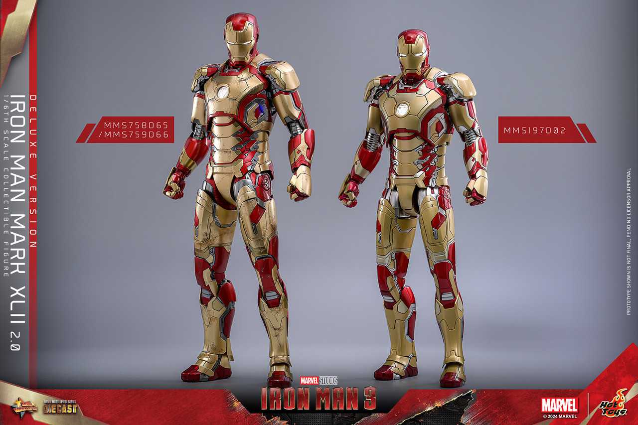 Iron Man Mark XLII 2.0 Deluxe Ver. 1/6 Scale [Iron Man 3] (Hot 