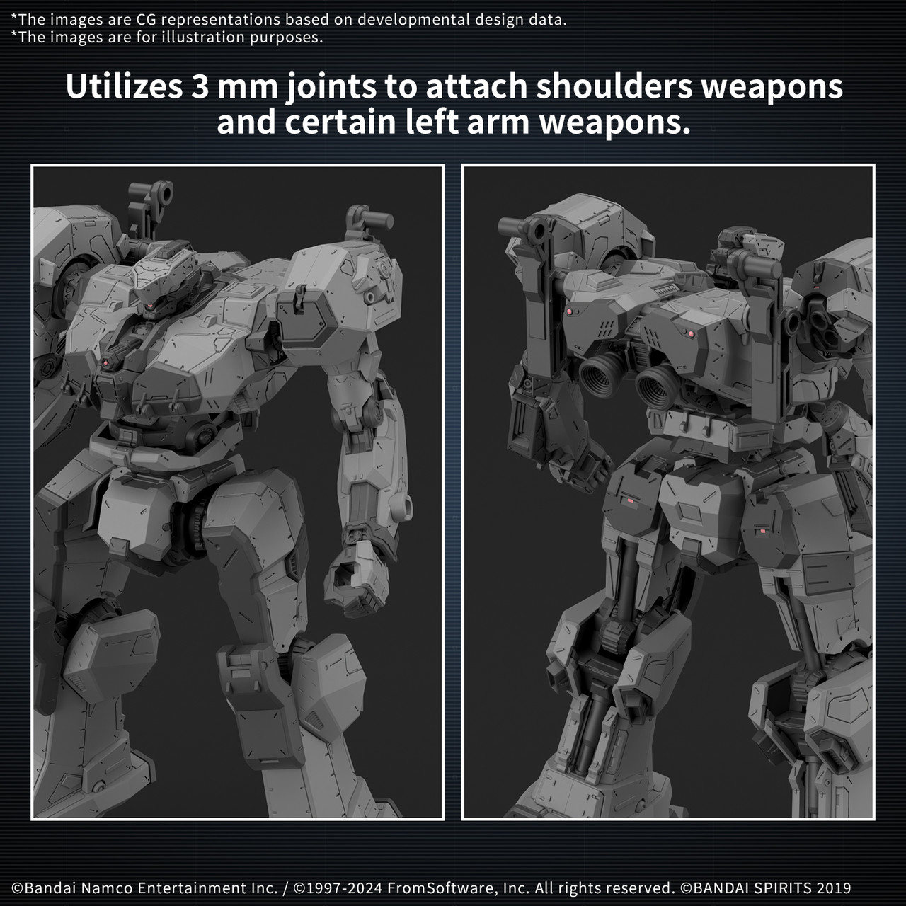 て*ん様 30MM BD-011 MELANDER WEAPON SET 05セ Bandai 30MM Armored Core VI: Balam Industries BD-011