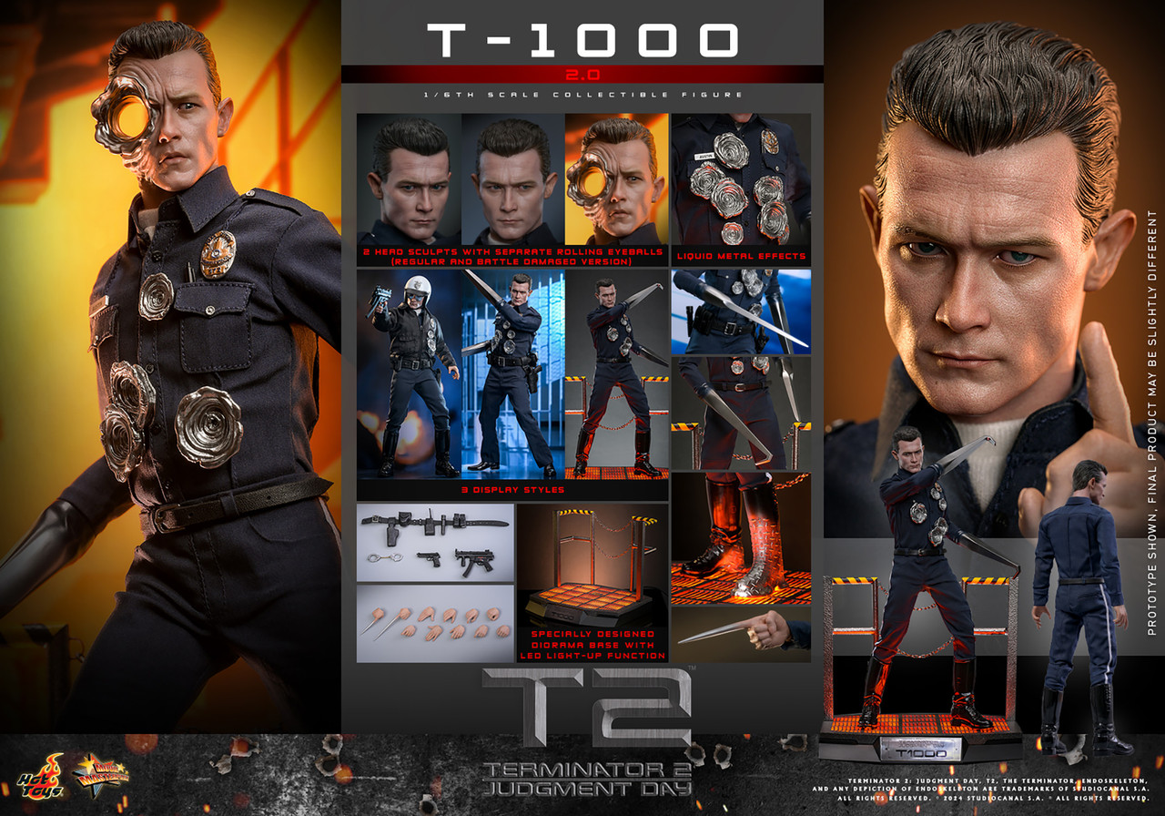 ホットトイズMMS774ターミネーターT-1000 2.0版Terminator hot-toys-terminator-t-1000-20-