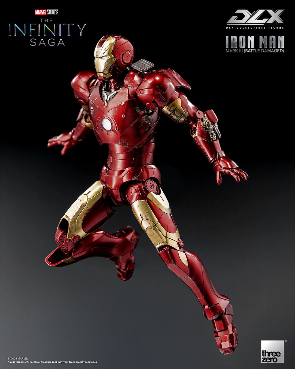 DLX Iron Man Mark 3 III [Battle Damaged] (Threezero)