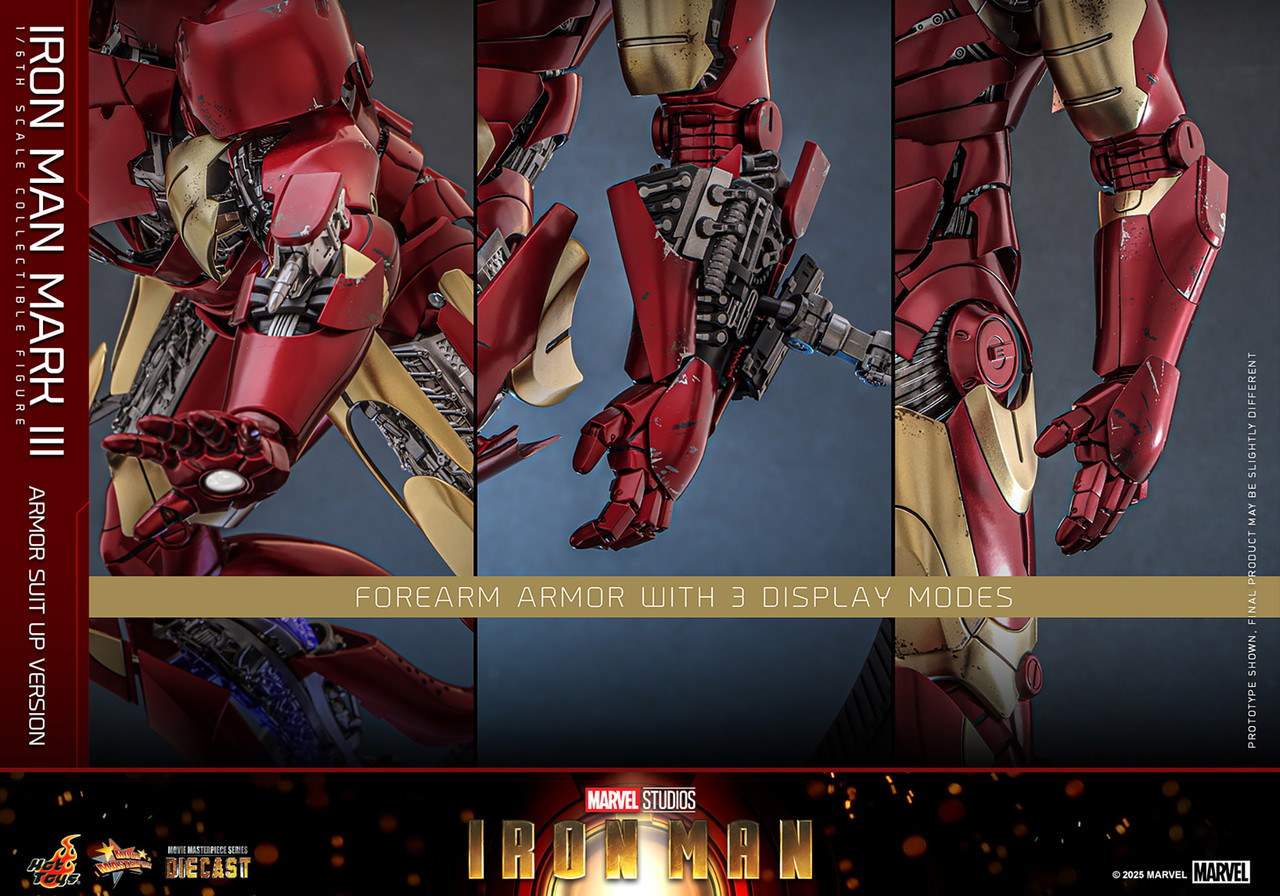Spider Man Hot Toys Iron Man Mark 47 Diecast Iron Man Mark III