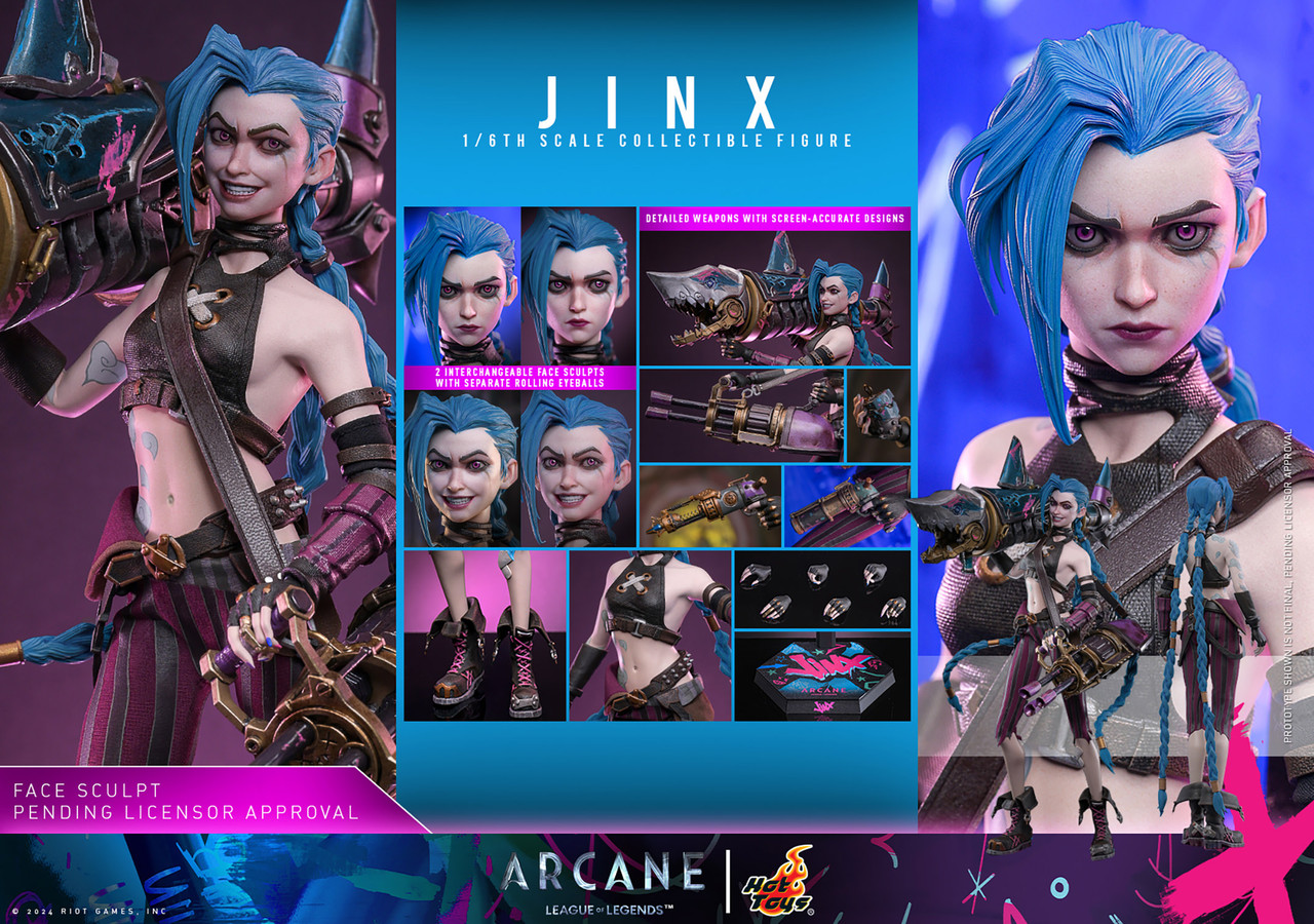Jinx 1/6 Scale Figure TMS137 [Arcane:League of Legends] (Hot Toys)