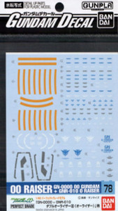 #078 PG 00 Raiser Decal Set (Gundam Decal) #078 PG 00 Raiser Decal Set (Gundam Decal)