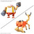 Chopper Robo Super 4&5 [Kung Fu Tracer & Walk Hopper] (One Piece) **PRE-ORDER**