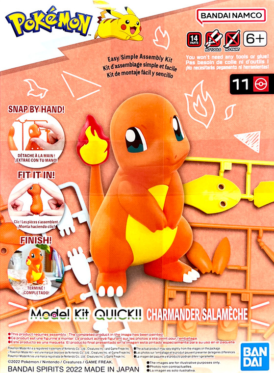 #011 Charmander (Pokémon Model Kit Quick!!)