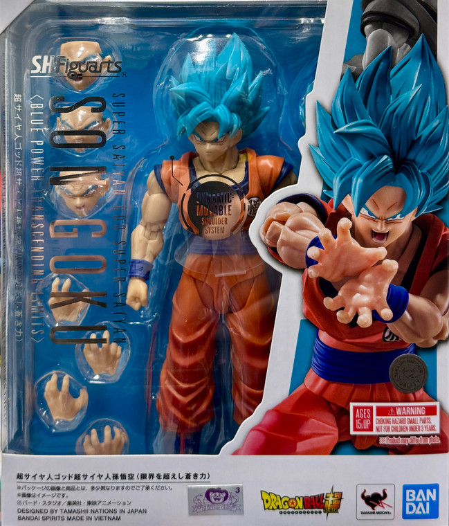 Super Saiyan God Super Saiyan Son Goku {Blue Power Transcending Limits [Dragon Ball Super] (S.H.Figuarts)