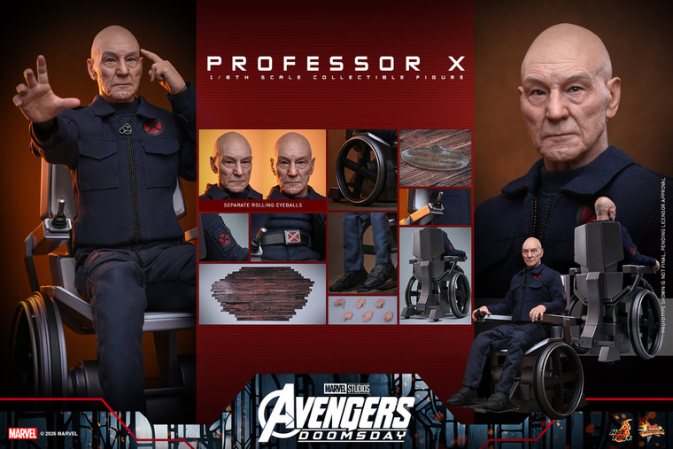 Professor X MMS917 1/6 Scale Figure [Avengers: Doomsday] (Hot Toys)  **PRE-ORDER**
