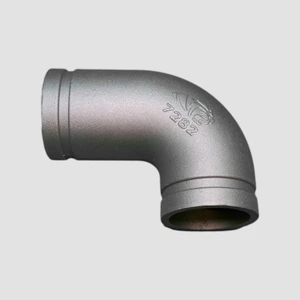 3-inch aluminum 90-degree grooved elbow