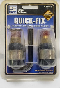 DOT Rubber Brake Hose Repair Kit, Sloan 431402, 3/8 Rubber x 3/8 NPT