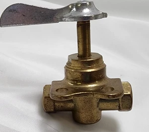 3-Way Fuel Shutoff Valve, Brass, Attwood A-2744