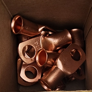Copper lug pack, 3/0 cable size, 1/2 in stud