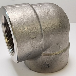 2" 304 Stainless Steel 90° Threaded Ell, 3000 psi