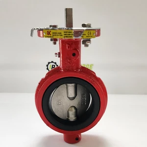 C&C BF-030-LN-S-D-2-V-L LN200 Wafer Butterfly Valve, 3in, CF8M Stainless Disc, FKM Seat
