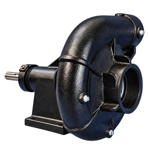 IronRidge 4x3 Water Truck Pump, CCW Rotation, Rope Packing Seal, Threaded, B3Z Style, Angle View 2