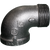 Malleable black Iron Street Ell 90, 150#