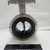 Ultraflo Model 399 3 in Wafer Style Butterfly Valve Stainless Steel, Viton Seat, Halar Coated Disc, No Handle