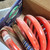 World American WA451039N Coiled Air Brake Hose 15 ft 40in Blue Red