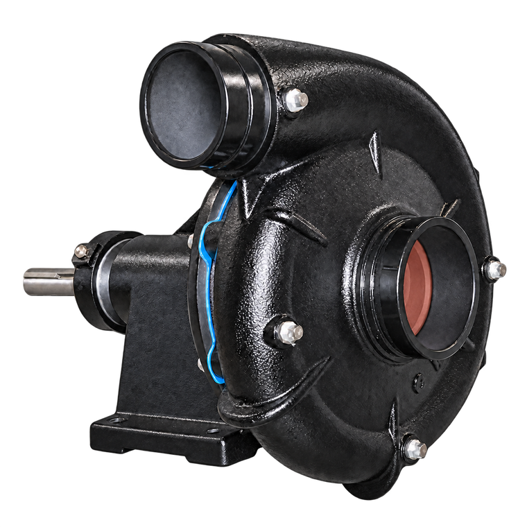 4x3 B3Z-style water truck pump with clockwise rotation and rope seal