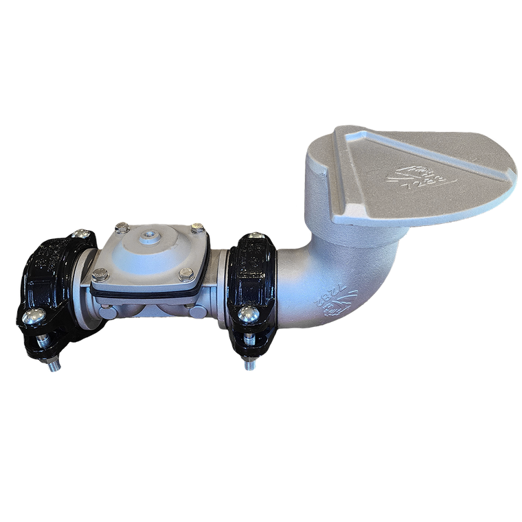 3" Slip Over Water Truck Deflector Spray Head & Valve Kit