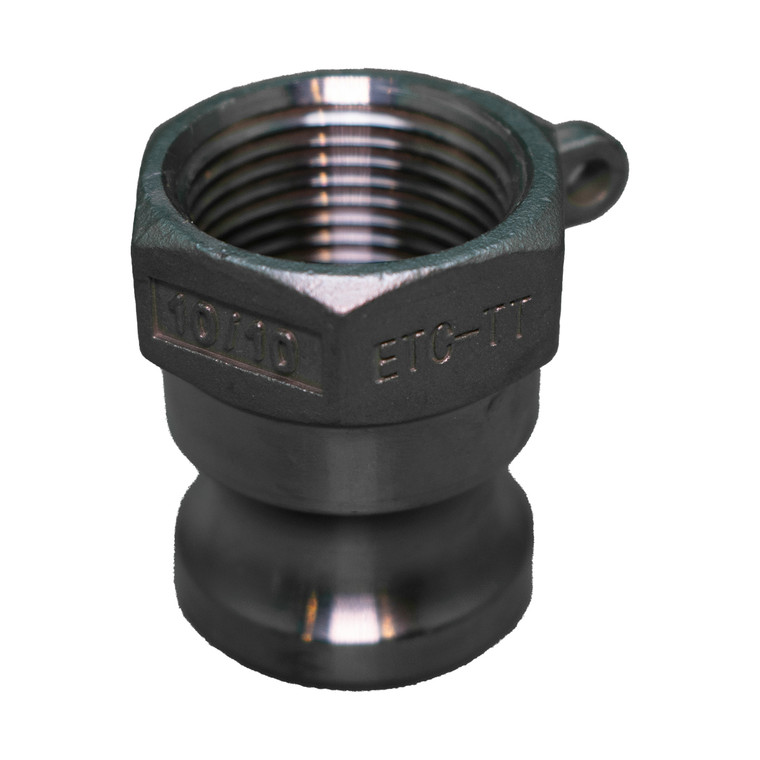 1-inch stainless steel Type A camlock adapter