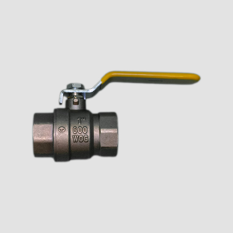 1-inch brass full-port threaded ball valve