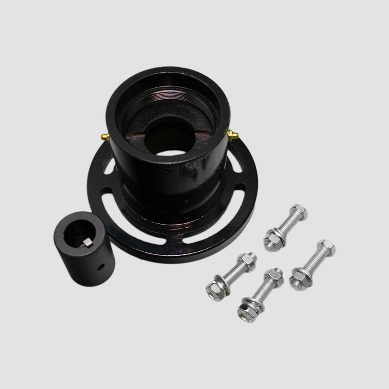 B3Z-style hydraulic water pump adapter with SAE-B flange
