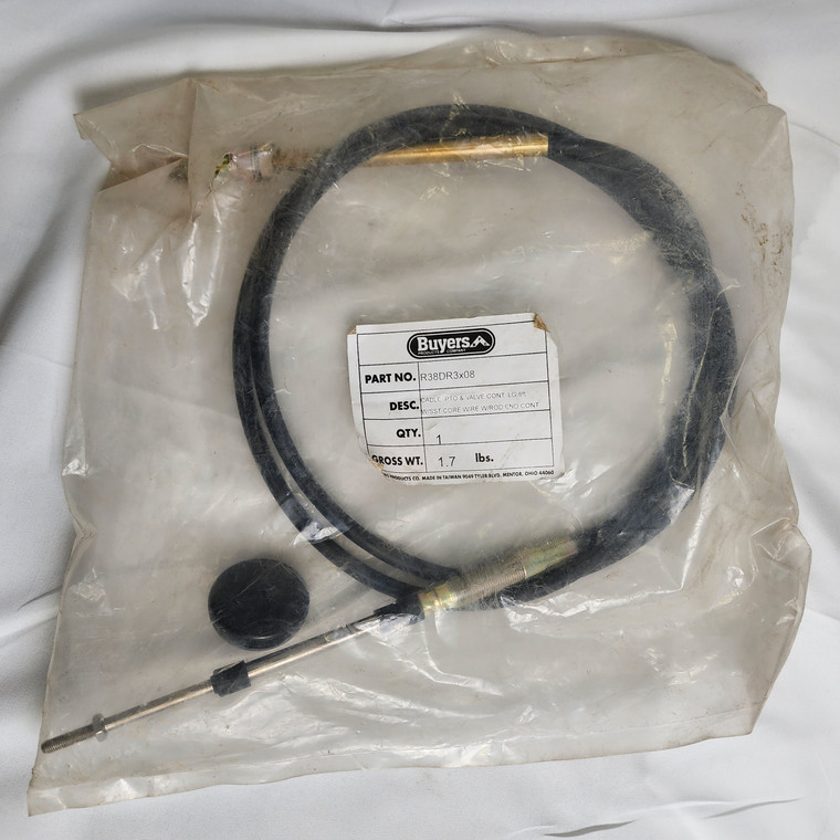 PTO & Valve Control Cable, 8 ft, Buyers Products Company, R38DR3x08
