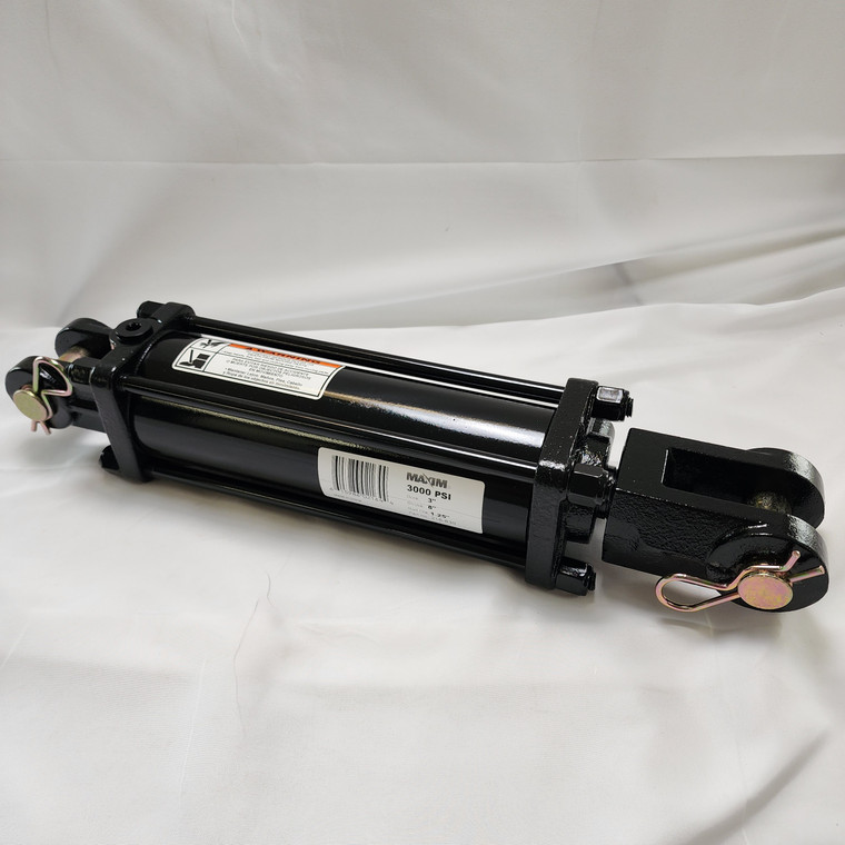 Maxim 218-839, Double Acting Tie Rod Hydraulic Cylinder, 3" Bore, 8" Stroke