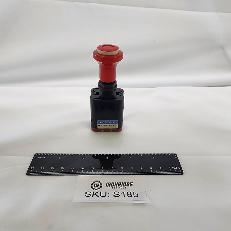 Mead ACV-R25-AR-LT Manual Specialty Air Valve, 1/4 in NPT, Air Released