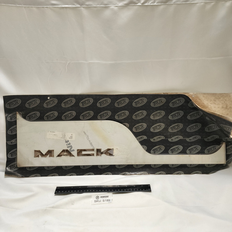 TRUX Accessories TM-1429 Mack Door Window Trim with Mack Cutout Stainless Steel