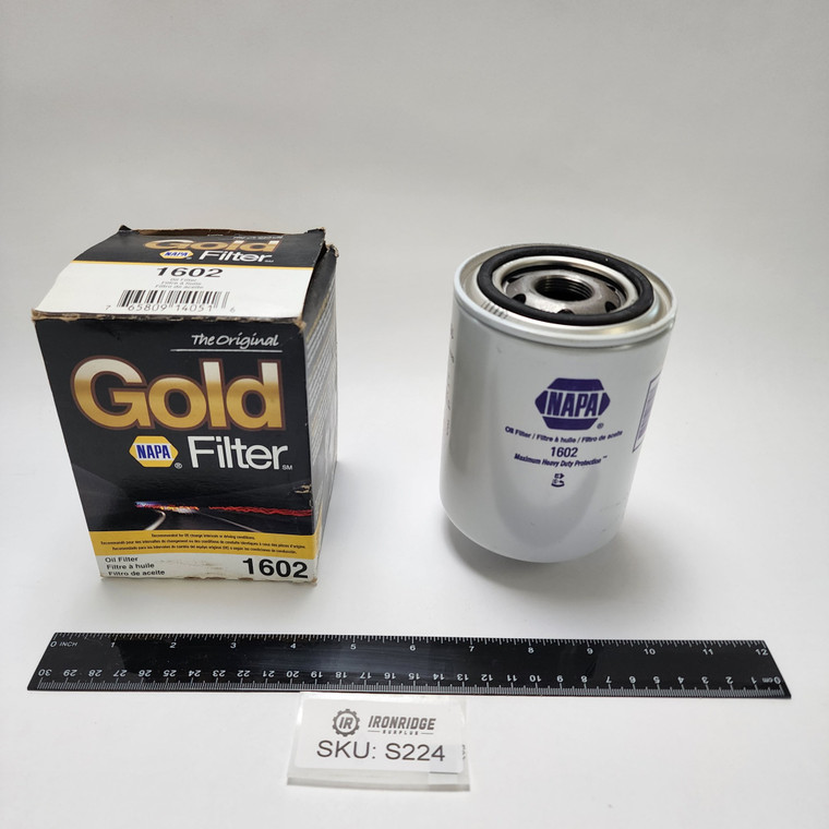 NAPA 1602 Gold Oil Filter Full-Flow Spin-On