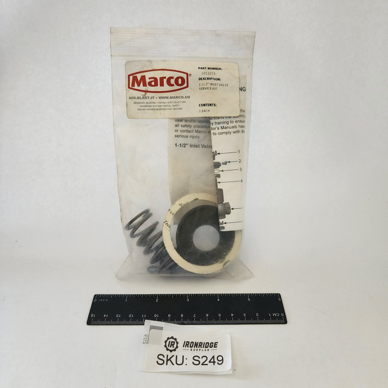 Marco 1012215 1-1/2 in Inlet Valve Service Kit (May be Incomplete)