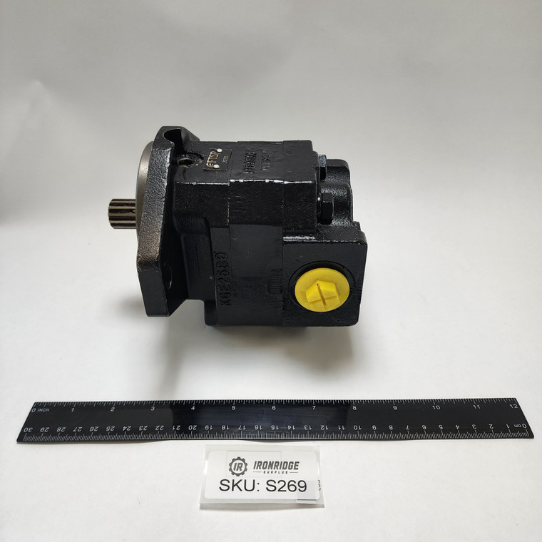 FTSR Bi-rotational Hydraulic Gear Motor, 3000 RPM, 3000 PSI, 20 cc Displacement, SAE-B 7/8"-13T Shaft