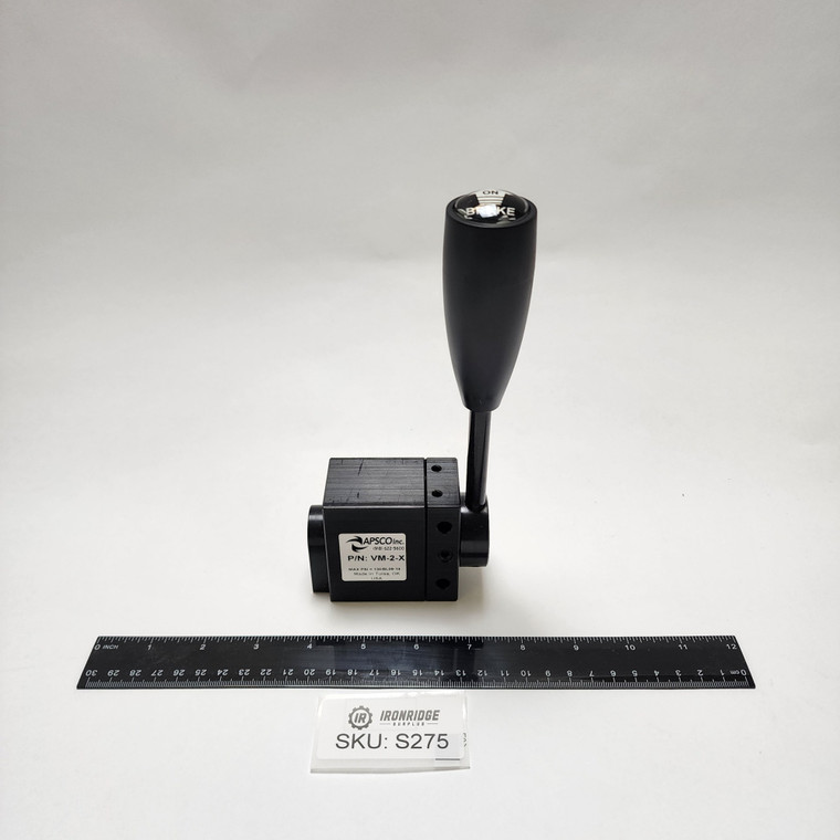Apsco VM-2-X Metering Valve with Rotating Handle, 1/8 in Port