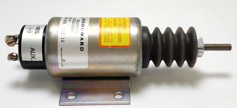 Woodward SA-2606-A 12 VDC Fuel Shut Down Solenoid Assembly