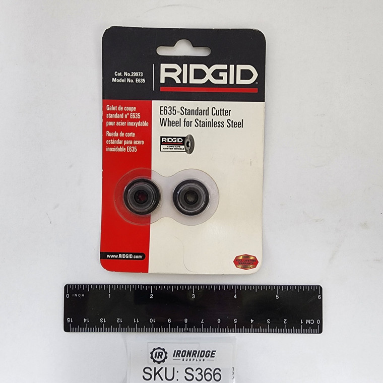 RIDGID E635 29973 Standard Cutter Wheel for Stainless Steel