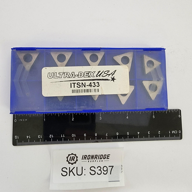 New Ultra-Dex ITSN-433 Cutting Insert Seat, Box of 9