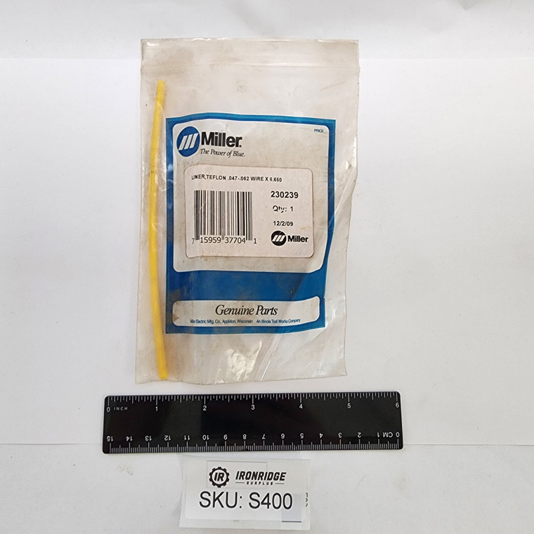 Miller 230239 liner teflon .047-.062