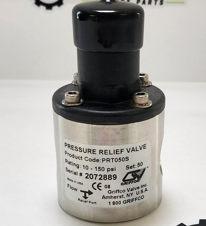 Griffco PRT050S Pressure Relief Valve, 10-150 psi, 50 psi set