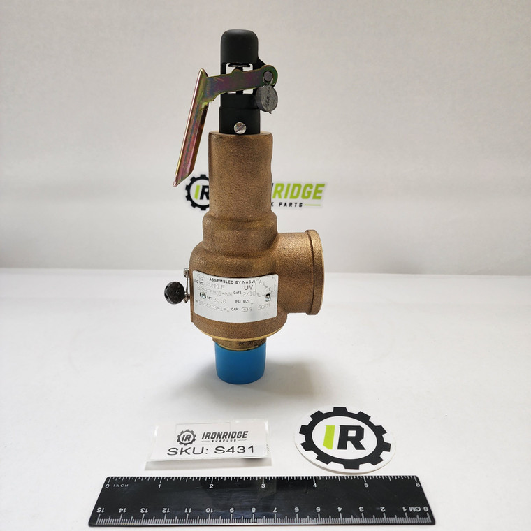 Kunkle Valve 6283FEM01-KM Pressure Relief Valve, 36 PSI Set, 1" NPT Inlet