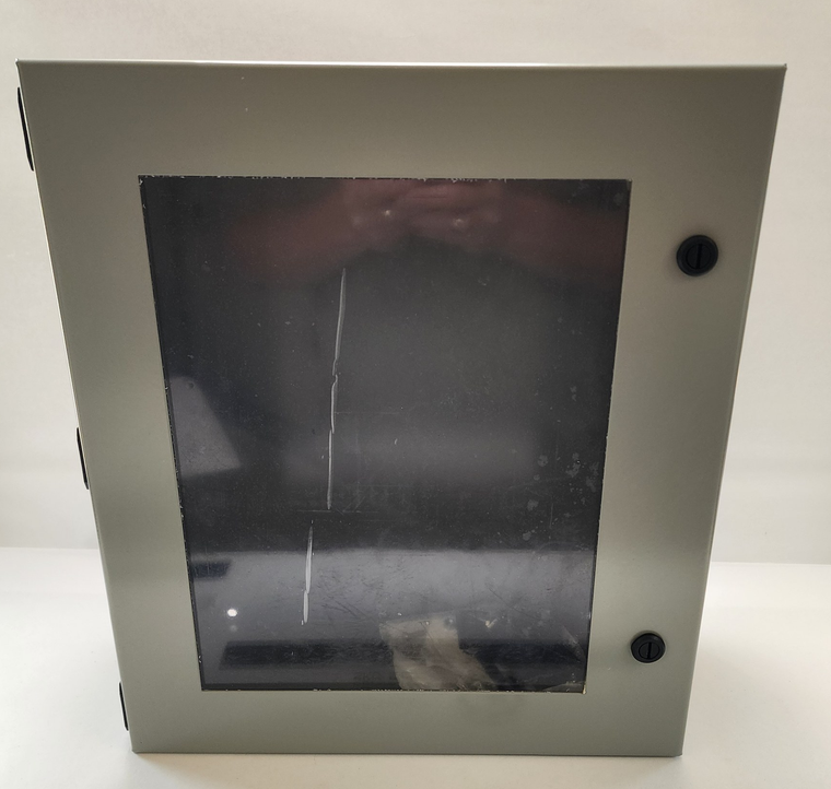 Saginaw Control & Engineering SCE-1614ELJW metal wall cabinet / electrical enclosure with viewing window