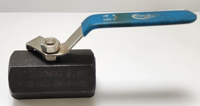 1" Threaded Ball Valve, A105, 2000 WOG