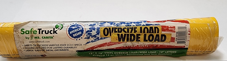 SafeTruck CV102 Oversize / Wide Load Banner 12 x 72 inches