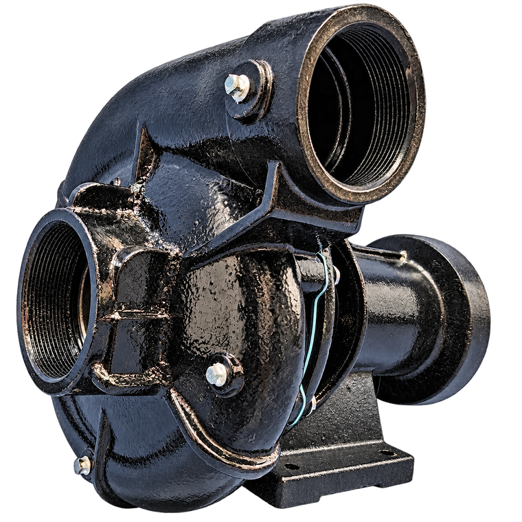 IronRidge 4x3 Heavy-Duty Water Truck Pump, CCW, Rope Seal, Threaded, B3Z-HD Style