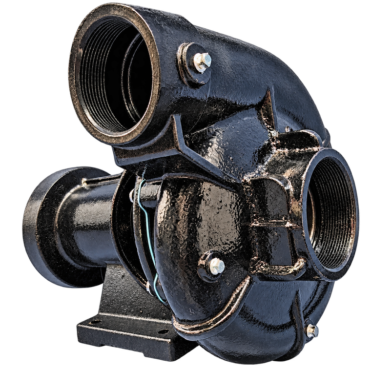 IronRidge 4x3 Heavy-Duty Water Truck Pump, CW, Rope Seal, Threaded, B3Z-HD Style