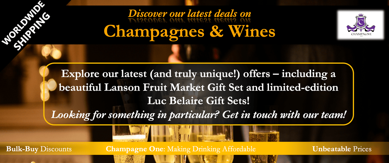 Discover special-editions from Luc Belaire and Lanson!