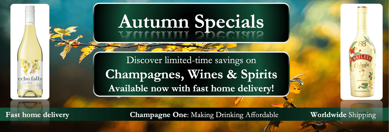 Autumn inspired wines, spirits and alcohol for fast home delivery