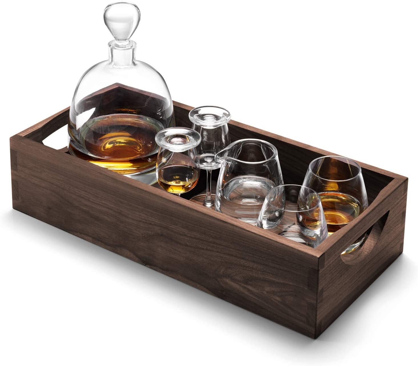 その他 ICE LIQUID Artist Whisky Collection Set LSA Whisky Islay Connoisseur Set Clear & Walnut Tray - Champagne One