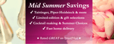 Summer cocktails, champagnes and wine